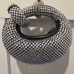 Silver Studded Clutch